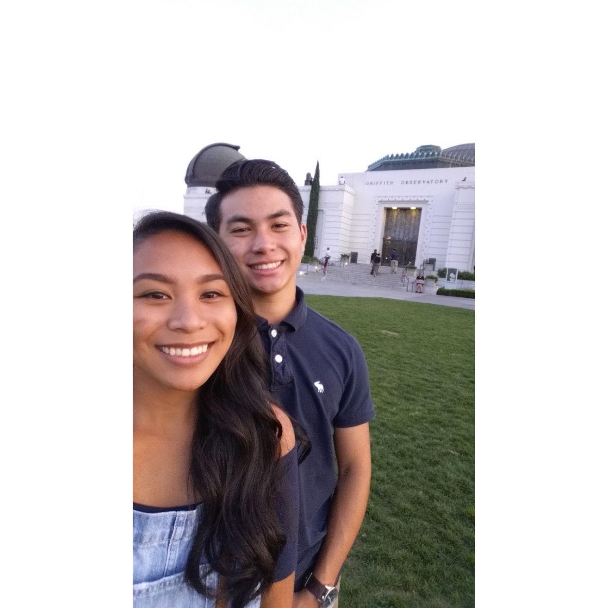 Our three year anniversary at Griffith Observatory! We ate at Katsuya at The Village after this