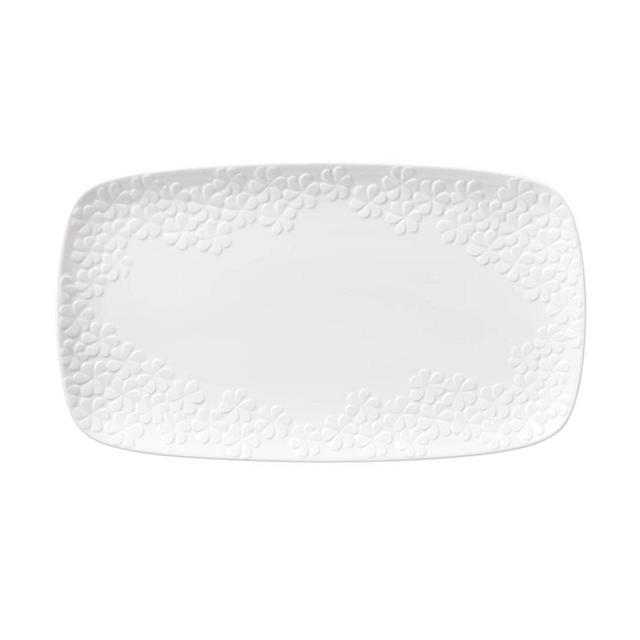 KATE SPADE Blossom Lane Serving Tray, 2.30 LB, White