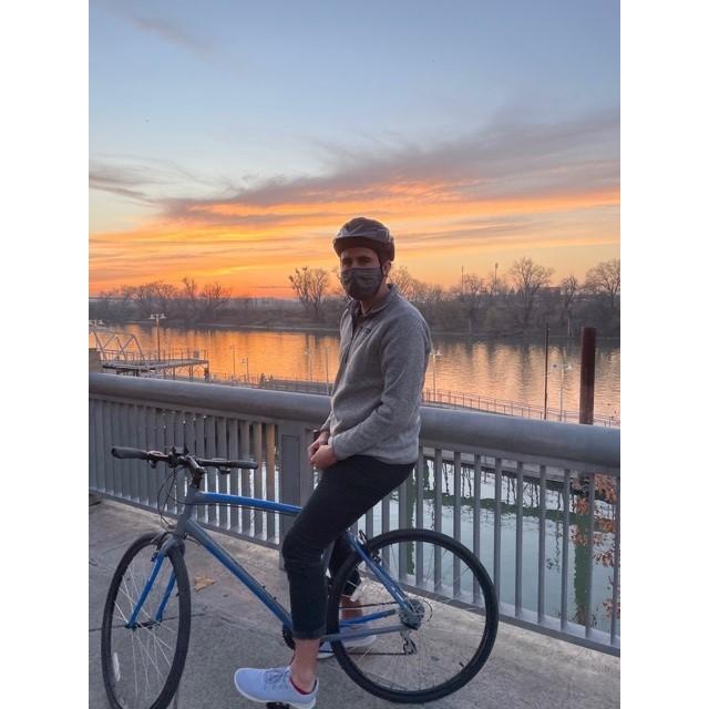Plenty of sunset bike rides on the Sacramento river during COVID.