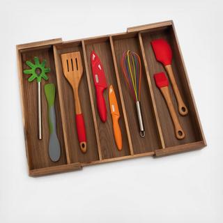 Acacia Expandable Cutlery Holder