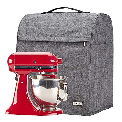 HOMEST Blender Dust Cover with Accessory Pocket Compatible with Ninja Foodi, Grey (Patent Pending), Gray