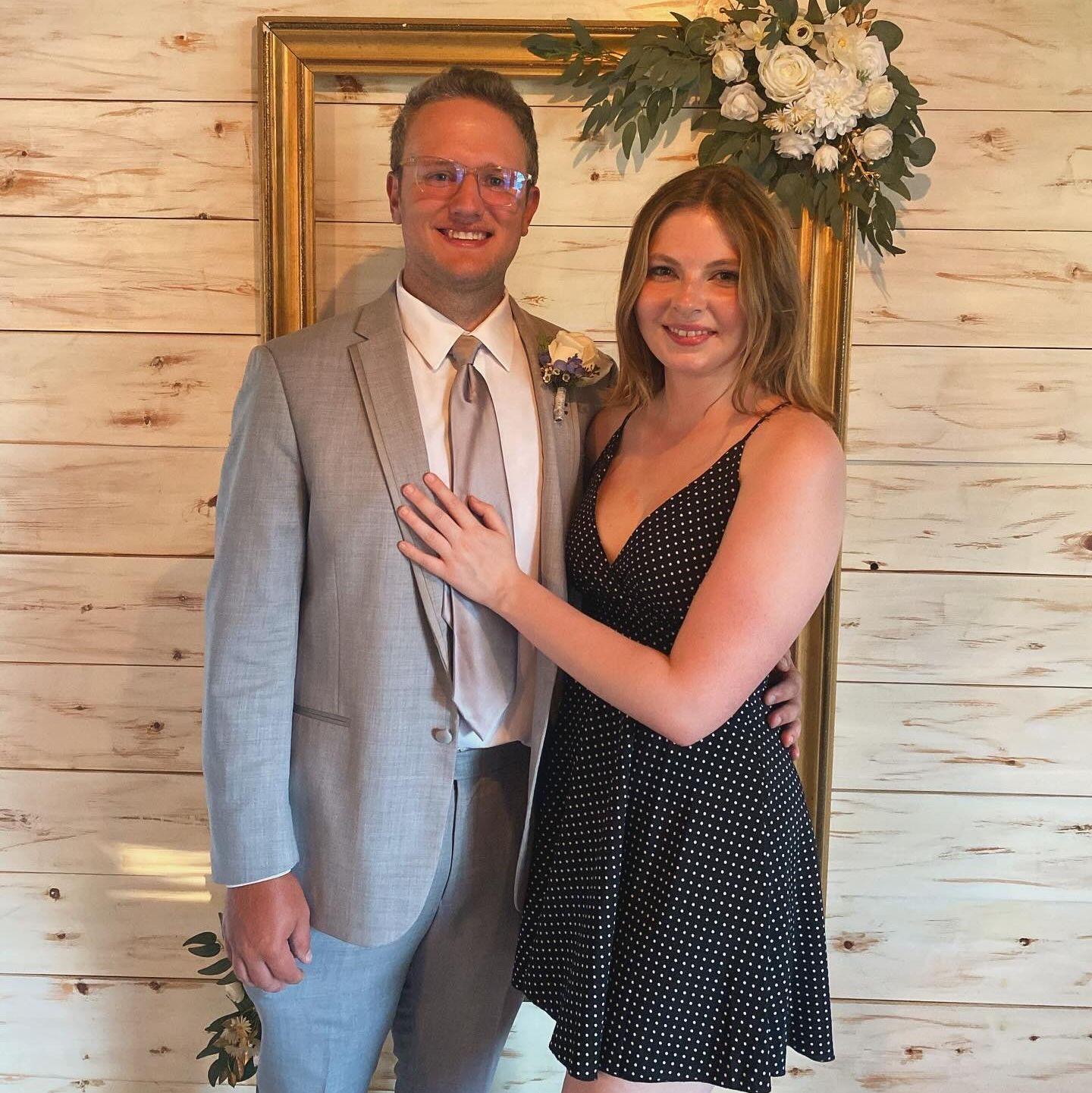 At our friends DK and Alex's wedding - we clean up nice!