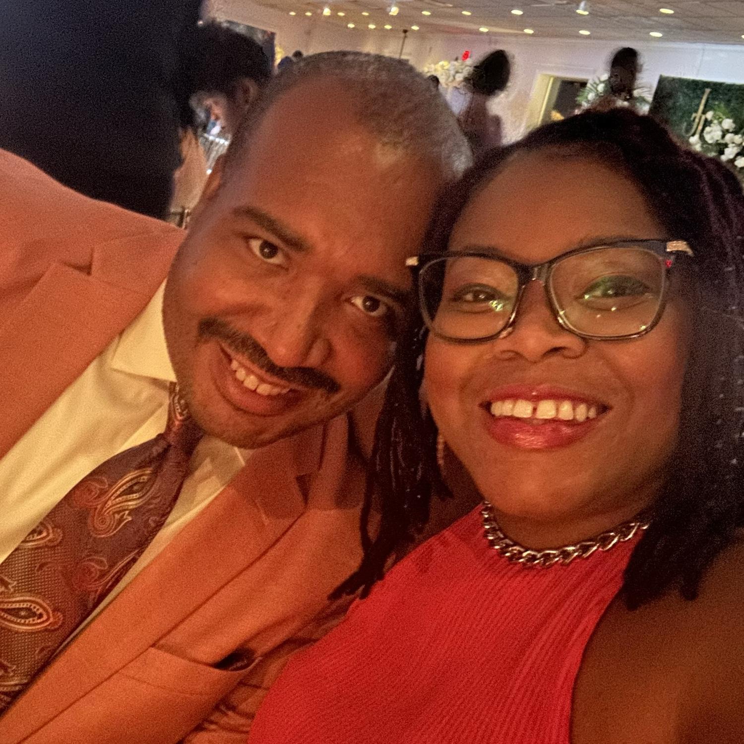 Our first wedding together