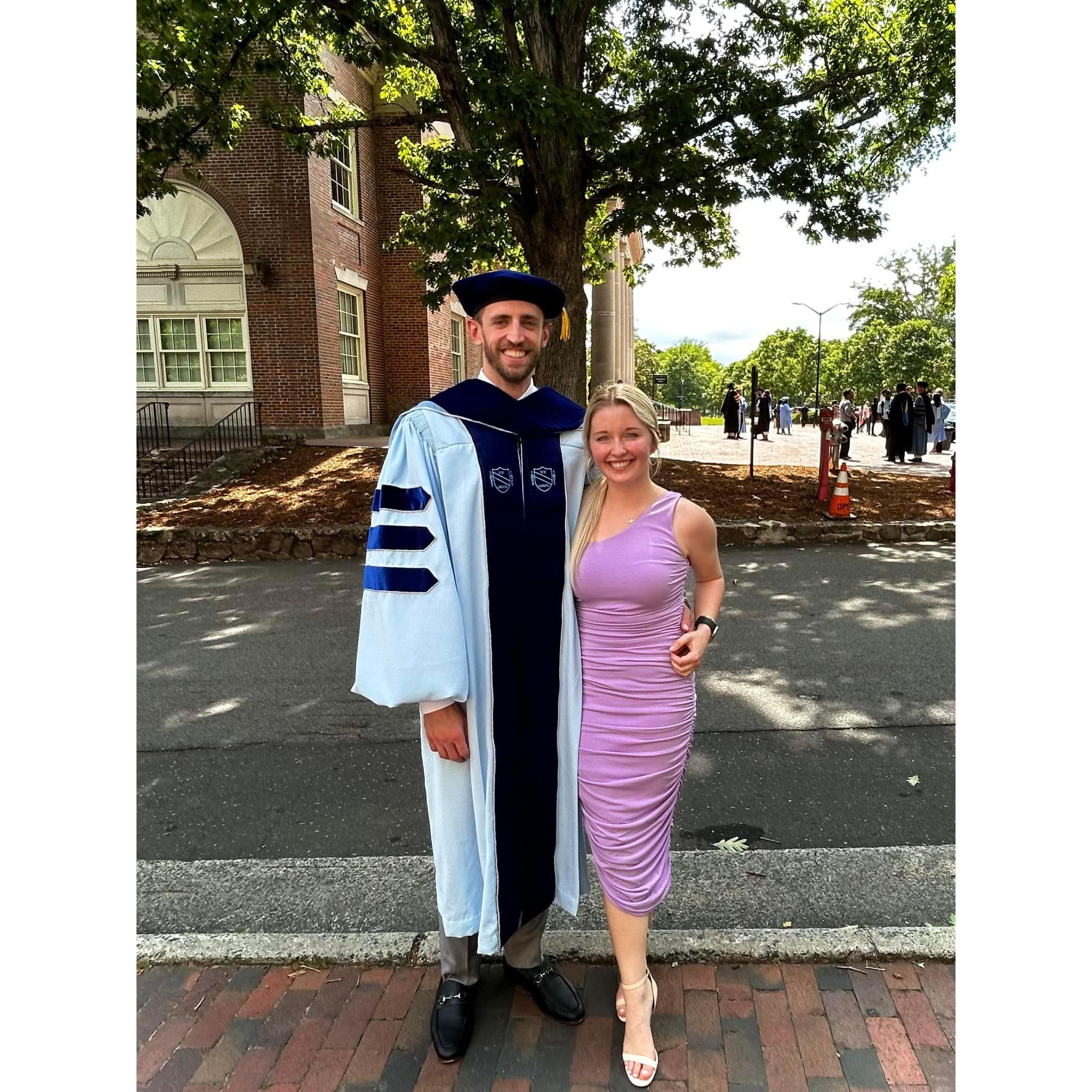 Isaac's graduation from UNC with his PhD in political science!