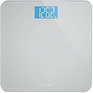 Etekcity Digital Body Weight Bathroom Scale with Step-On Technology, 440 Pounds, Body Tape Measure Included (Black)