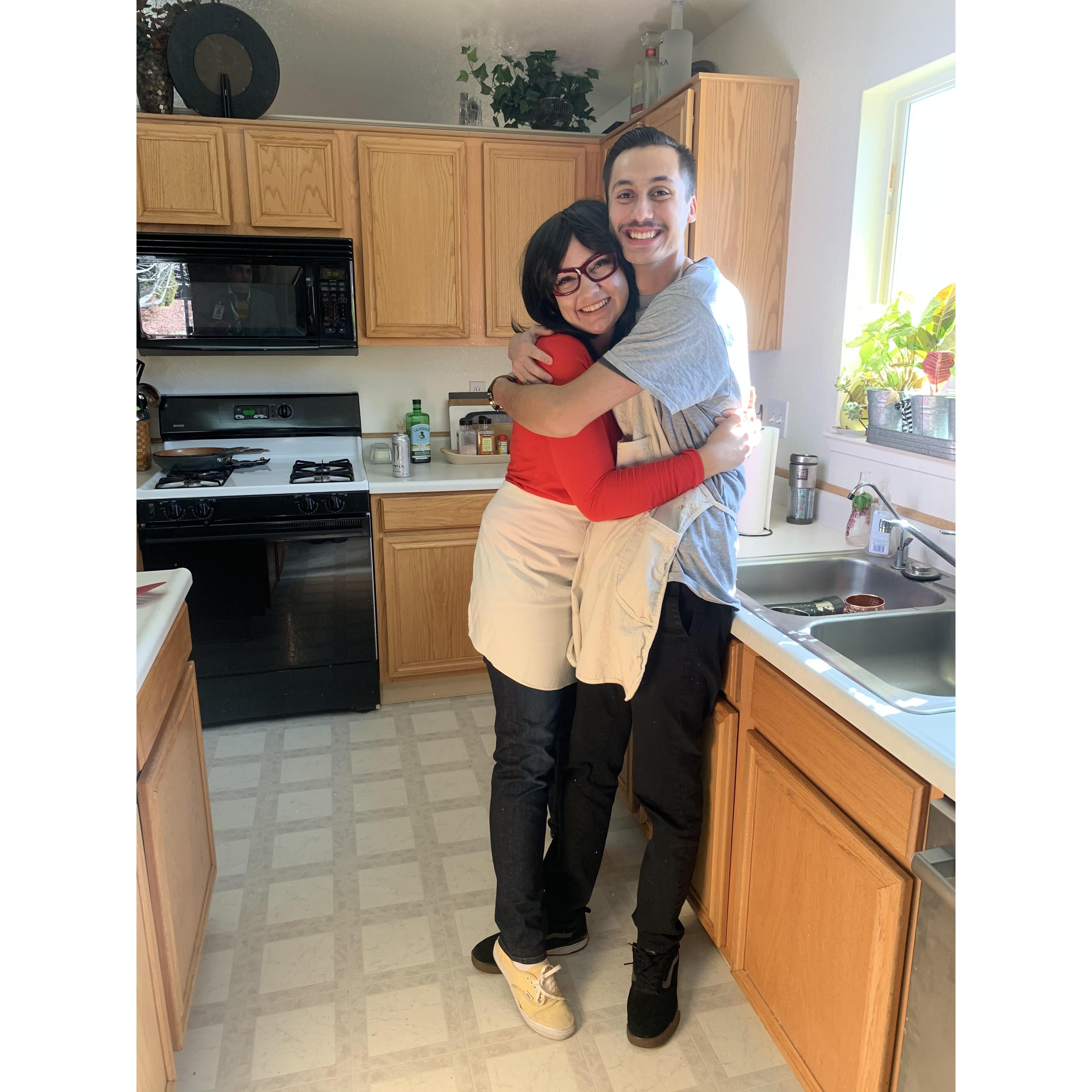 ComicCon, As Linda and Bob Belcher from Bob’s Burgers