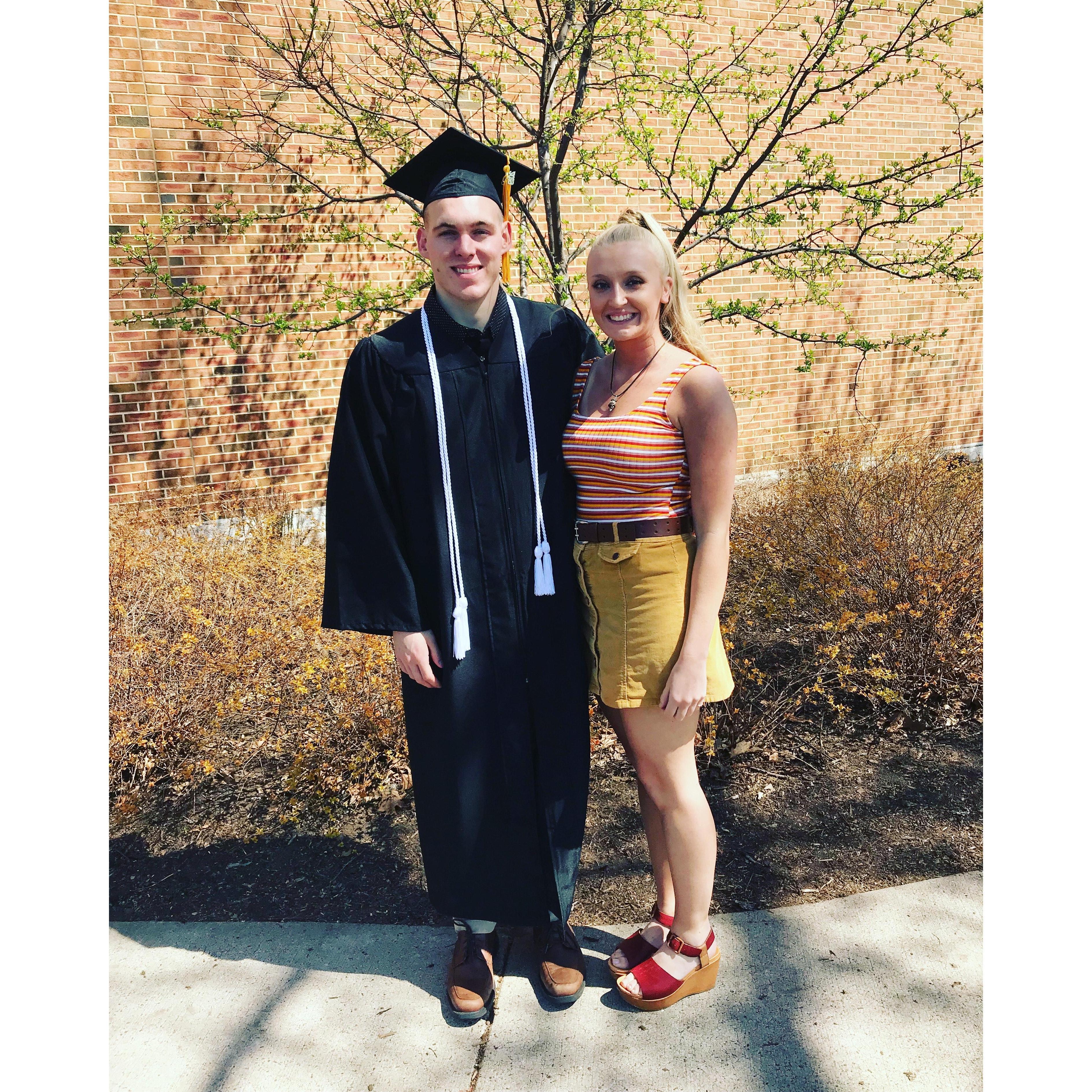 Sam's college graduation.