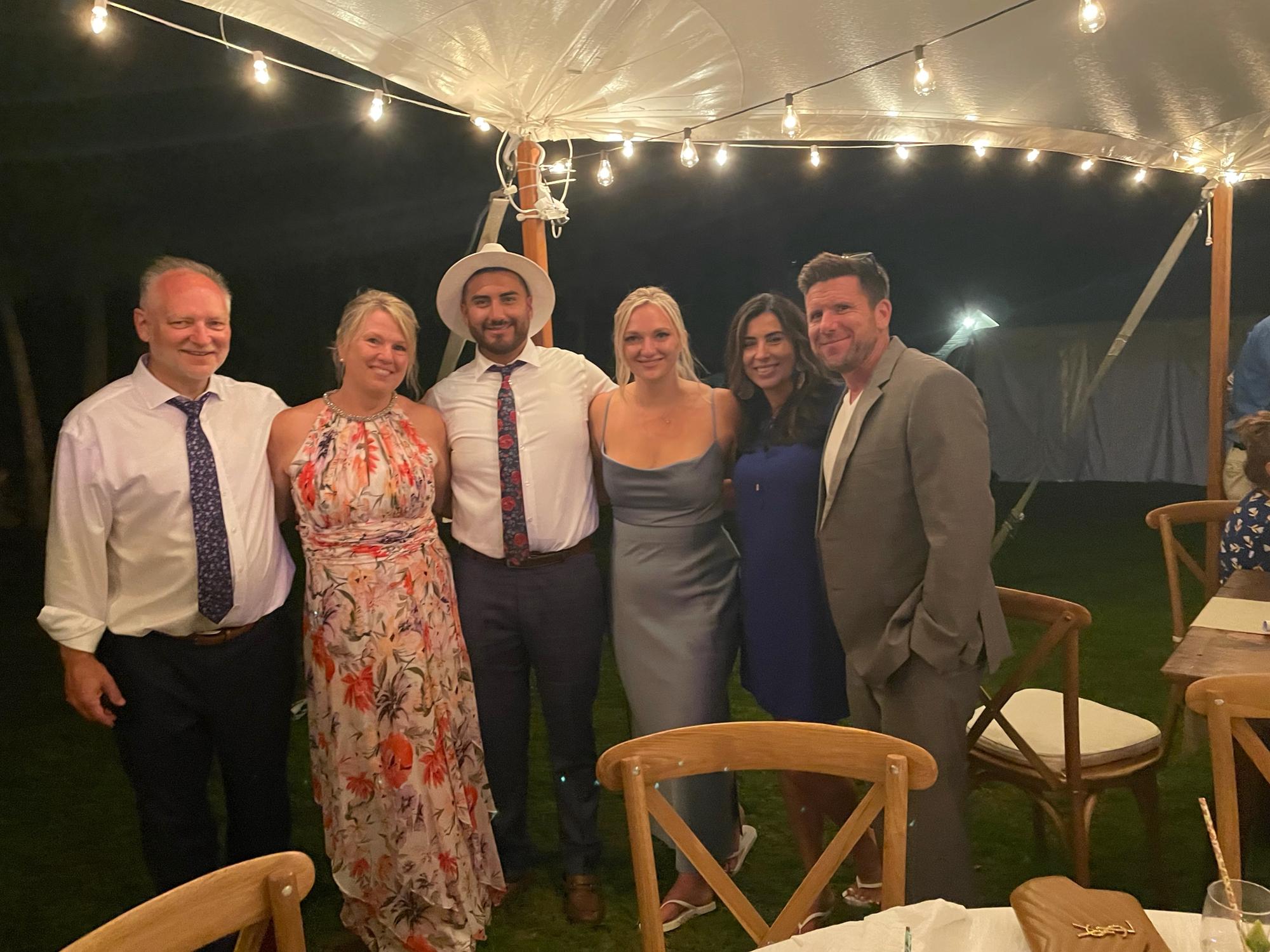 Phil, Tammy, Lizz and Jeff at Jen's sister, Sam's, wedding!