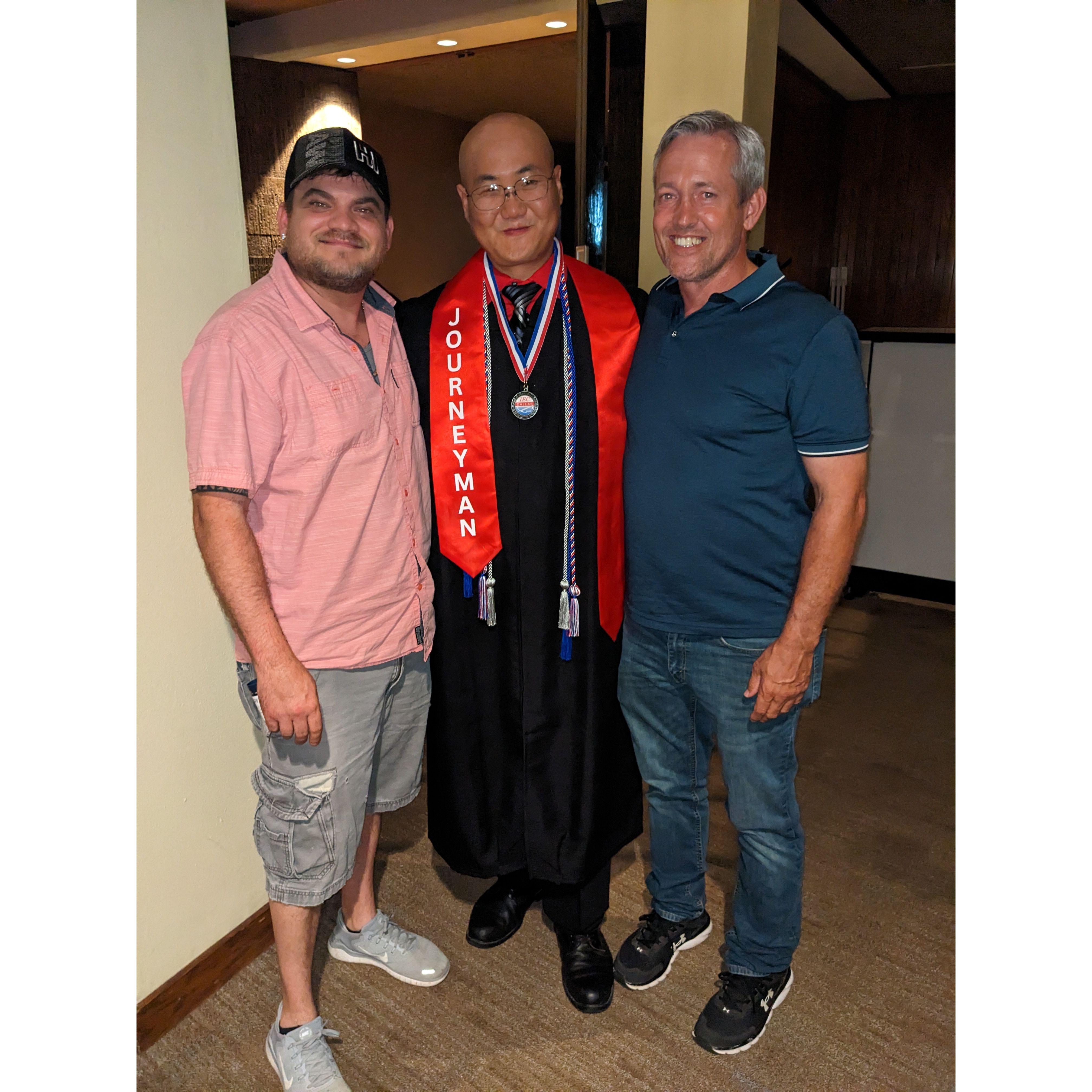 Nick, Sam, and Stan at Sam's Graduation | May 12, 2023