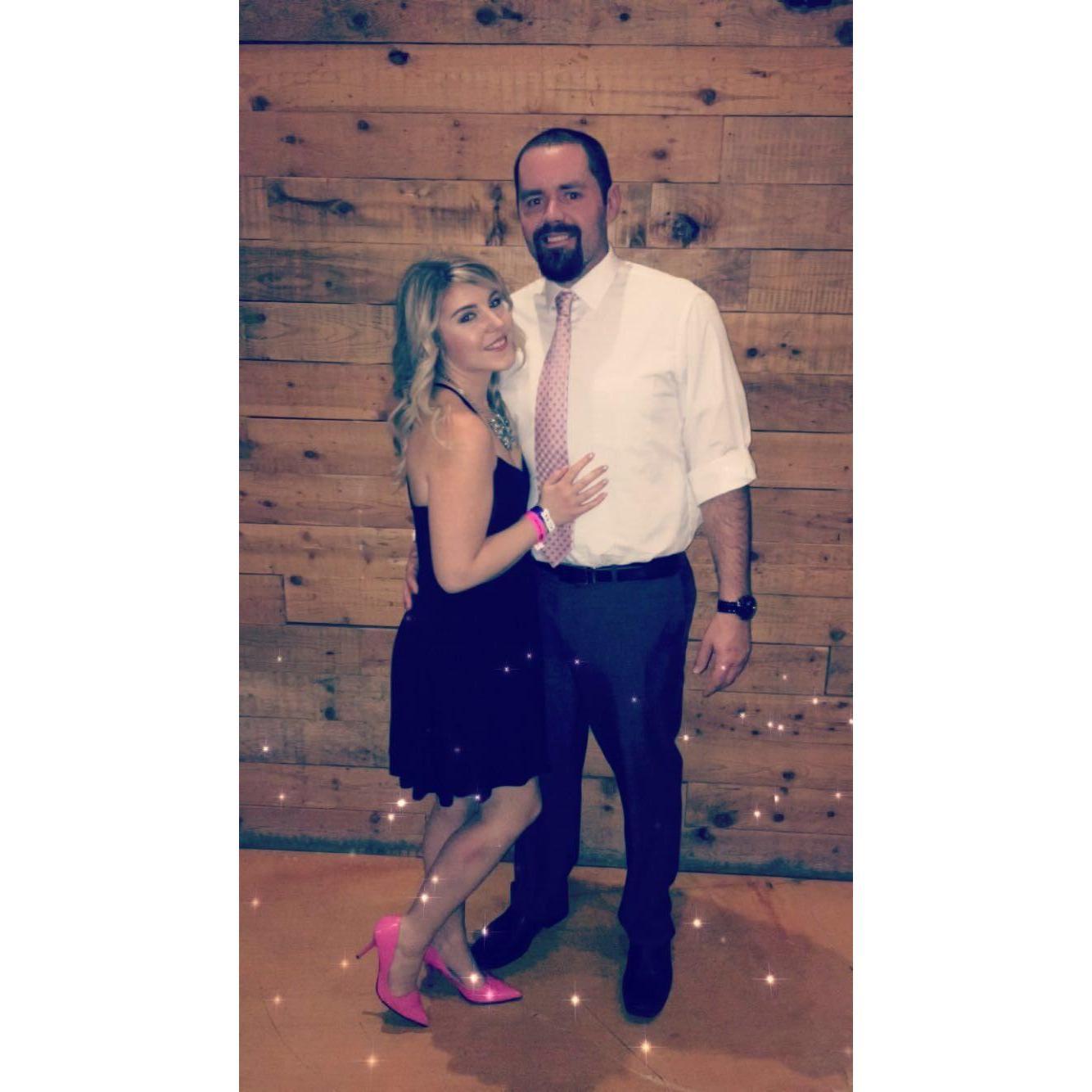 Our first night out as a couple