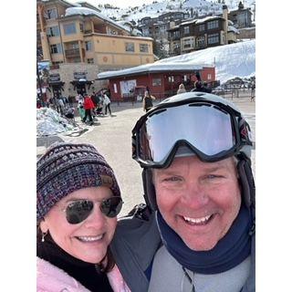 Park City, Utah. Robb skis. Susan.....doesn't.