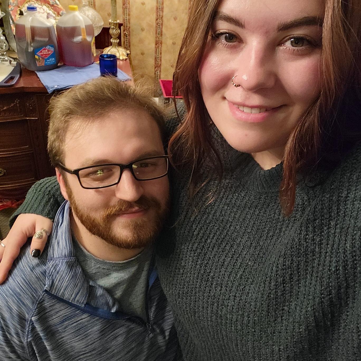One of many holidays spent together, Christmas at my grandmothers