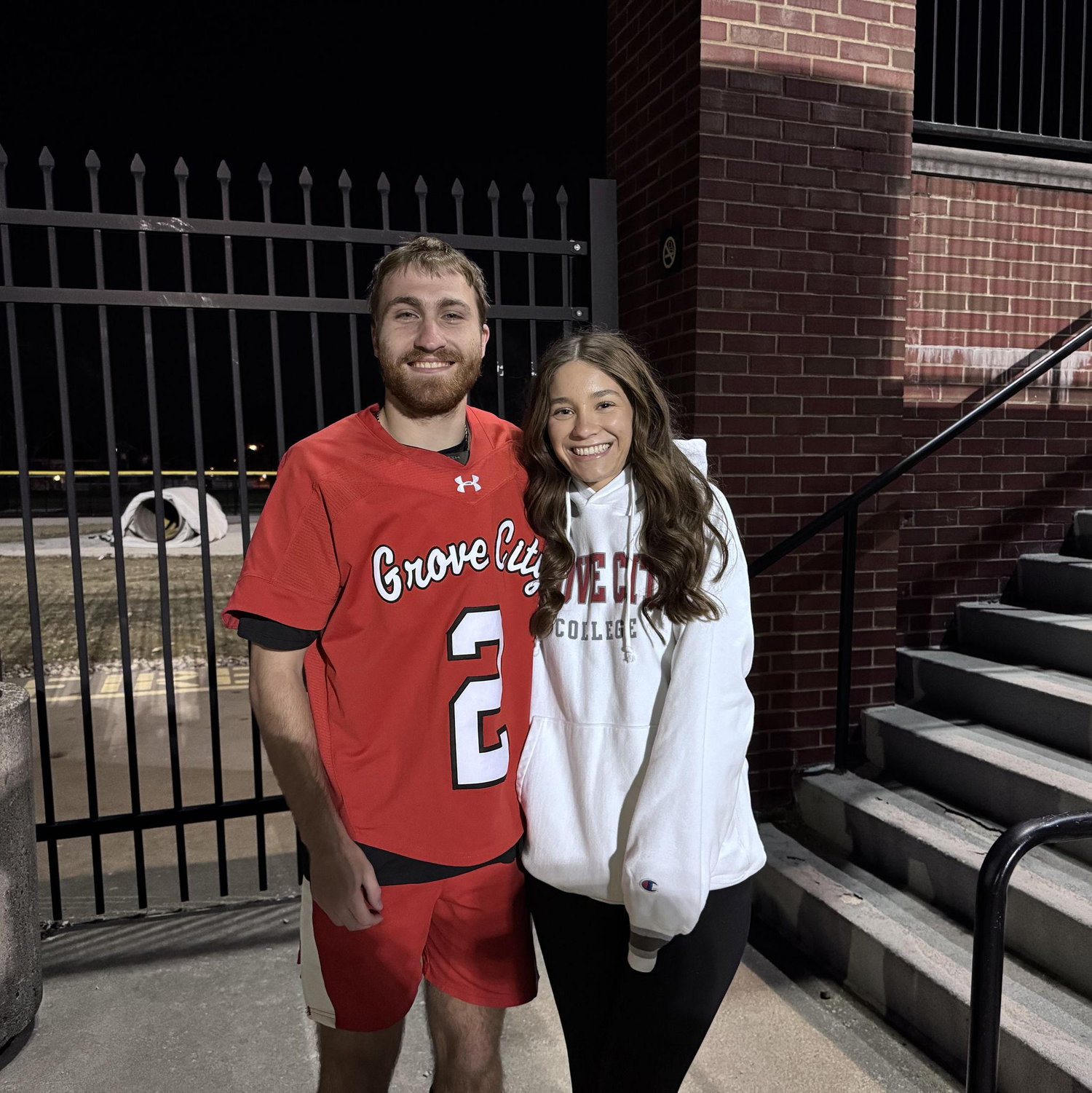 Makenna going to Boden's lacrosse game