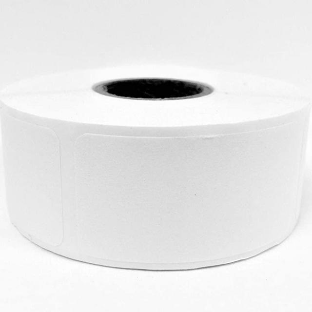 Dissolvable Food Storage Labels for Home and Restaurant - Blank White 1x2 inch 500 Labels Per Roll -Dissolves in Water in 30 Seconds No Adhesive Residue - Perfect for Glass, Metal, Plastic Containers