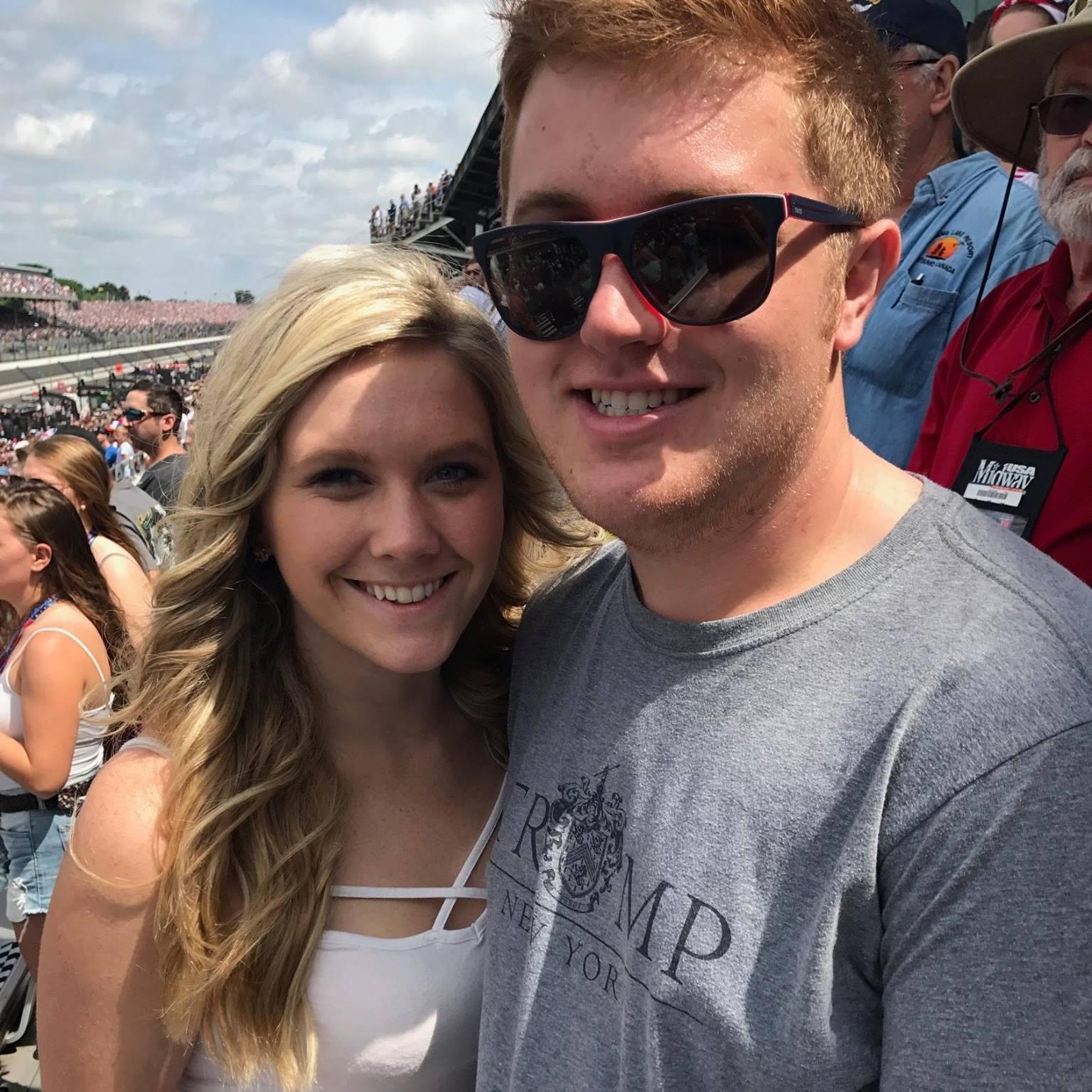 The Indy 500 - 2017. We had been dating for only a few months.