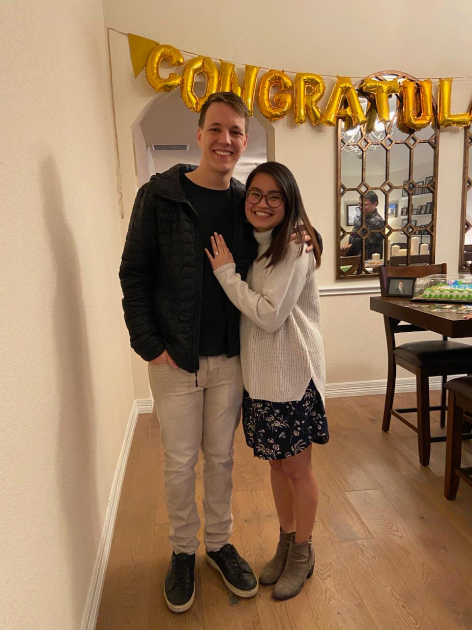 Engaged and oh so in love! But even more than that, committed to loving one another.