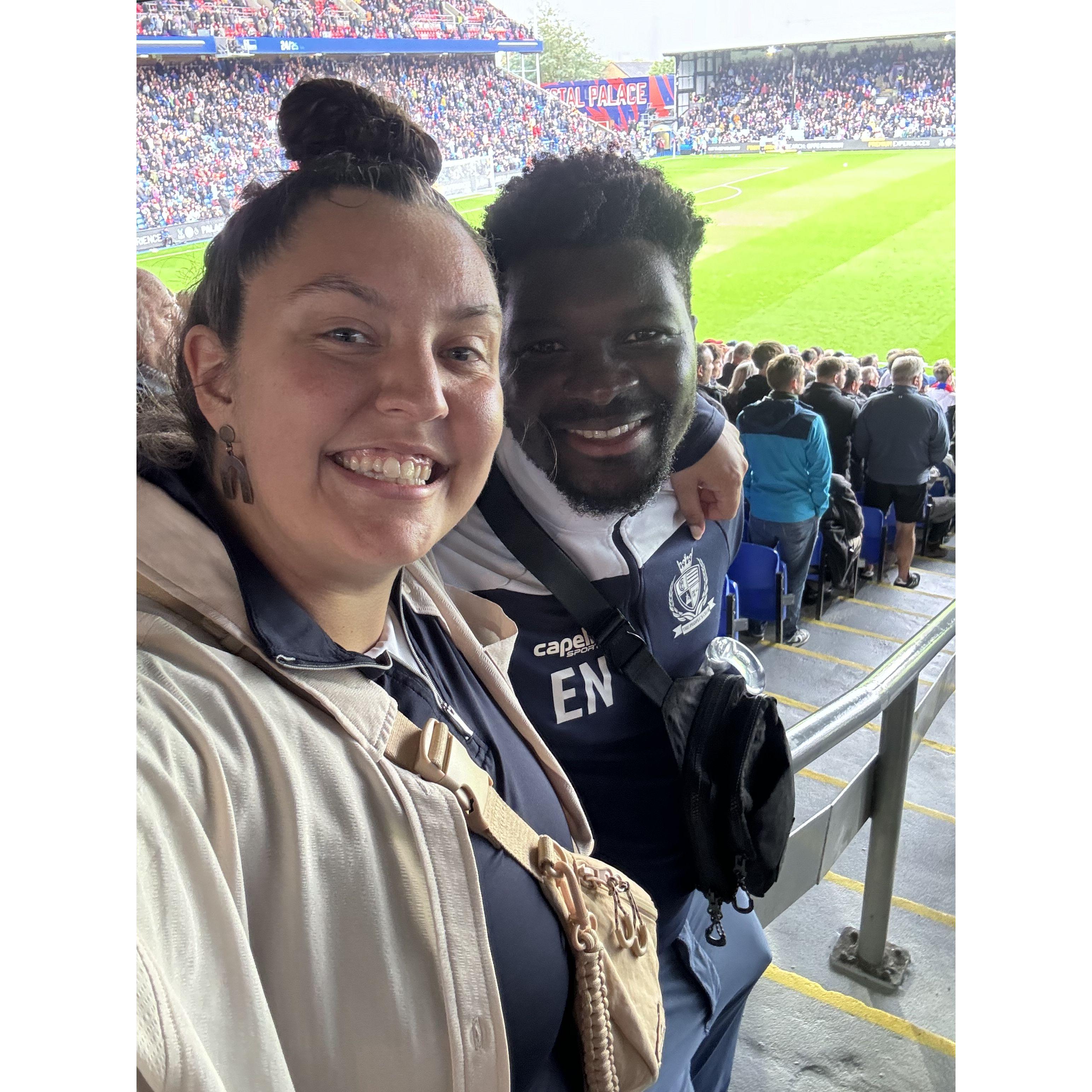 Watched our favorite Ghanaian player Kudus in a Premier League game in London.