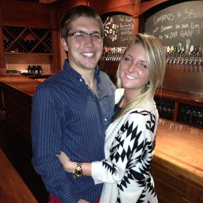Our first pic as a couple in 2013 (yikes @Sam)