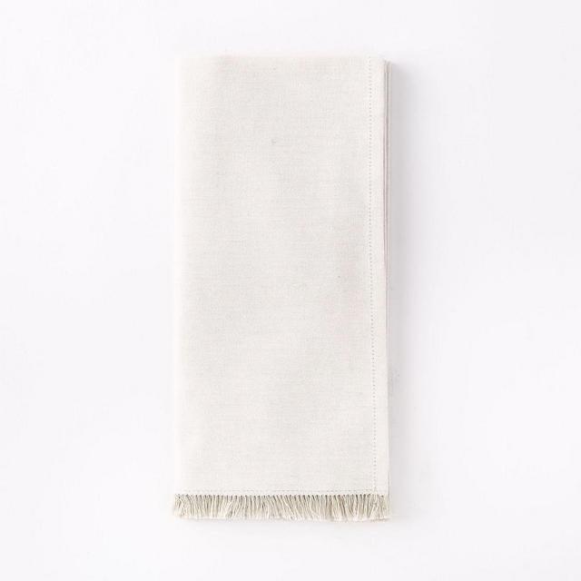 Frayed Edge Napkin Flax Set of 8 BOM