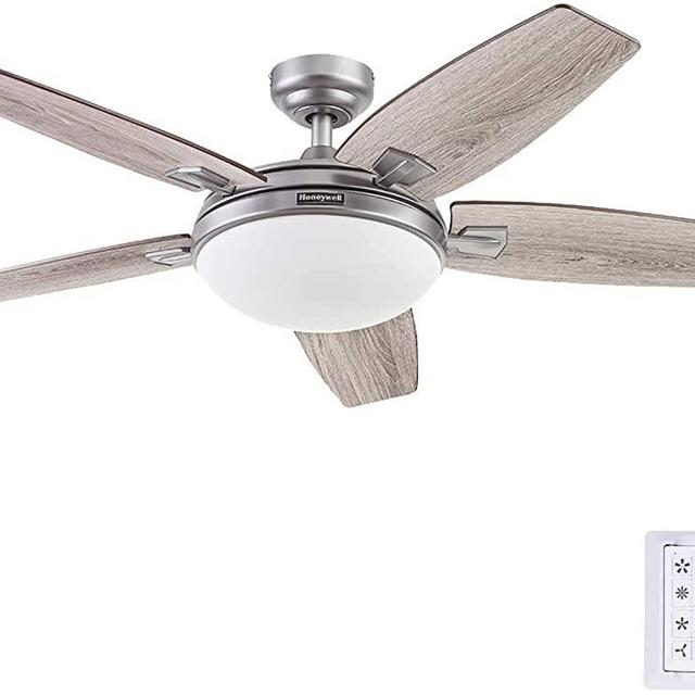 Honeywell Ceiling Fans 51627-01 Carmel Ceiling Fan, 48, Pewter
