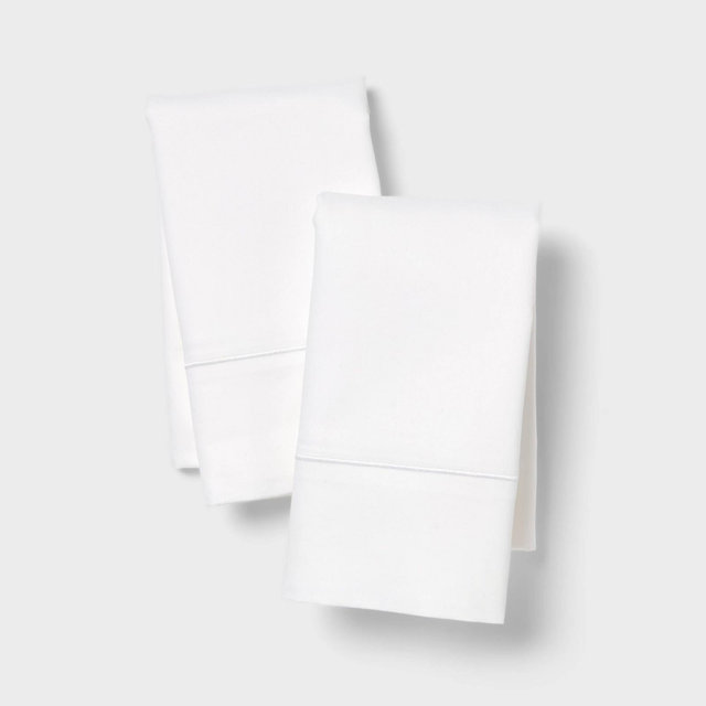 King 800 Thread Count Hotel Collection Single Barratta Pillowcase White - Threshold™