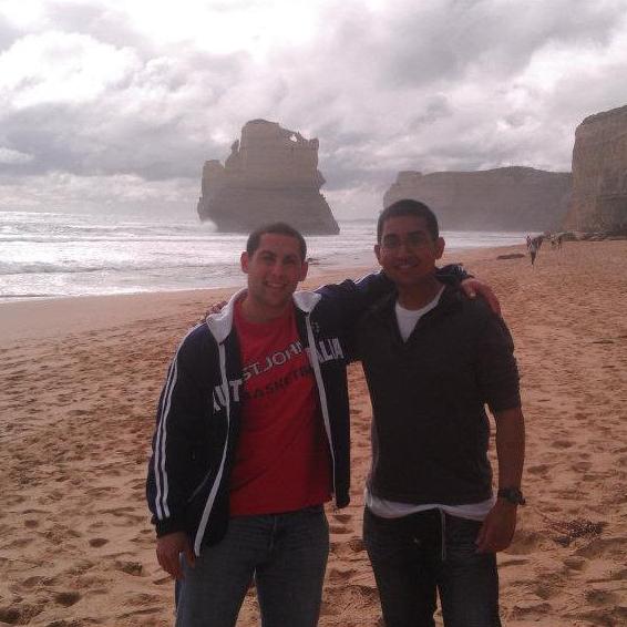 Dan and Sayan at Australia's 12 Apostles!