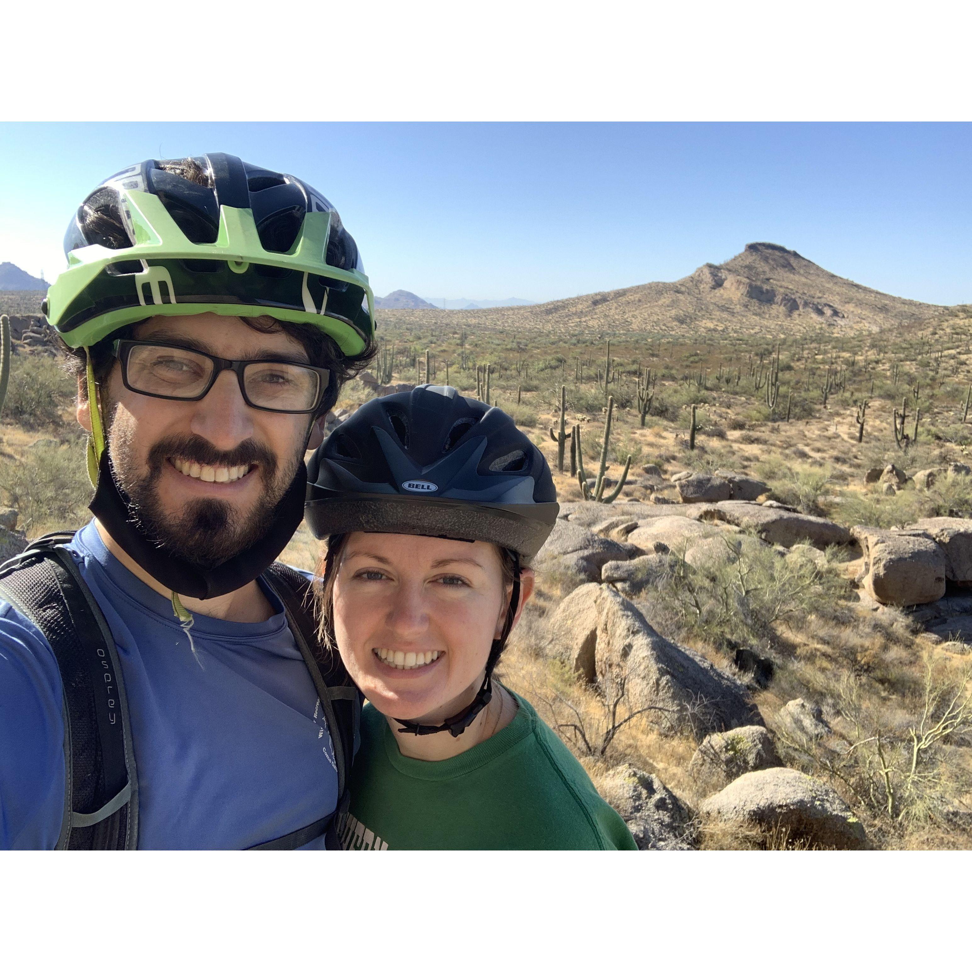 Learning how to mountain bike
