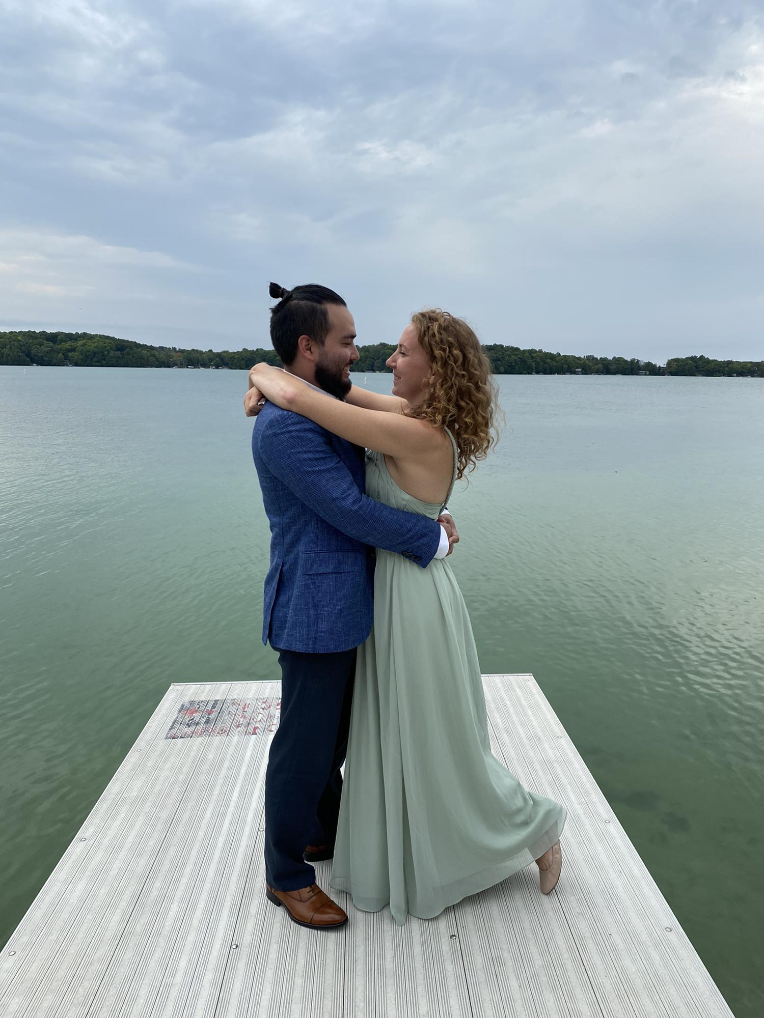 A fellow bridesmaid kindly took our photo