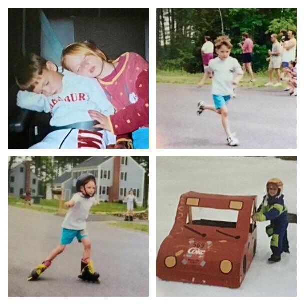 Throwbacks of Dylan and his sister Megan!