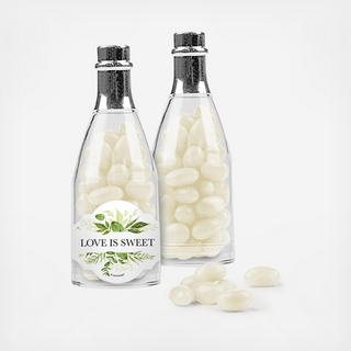 Set of 24 Botanical Champagne Bottles with Jelly Beans ($0.84 ea.)