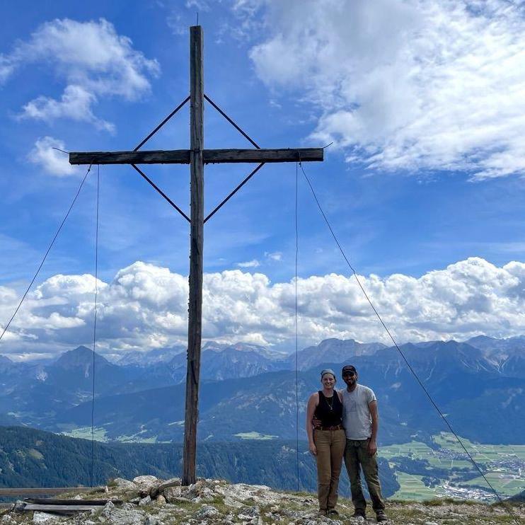 At the top of Monte Nalle in the Italian Dolomites.