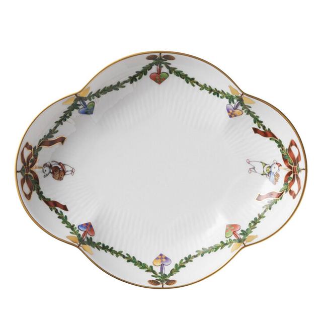 Royal Copenhagen Star Fluted Christmas Small Dish