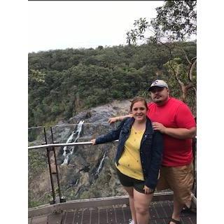A waterfall in the rainforest on the NW coast of Australia. Our first international trip (other than Mexico). We went for my 30th Bday.