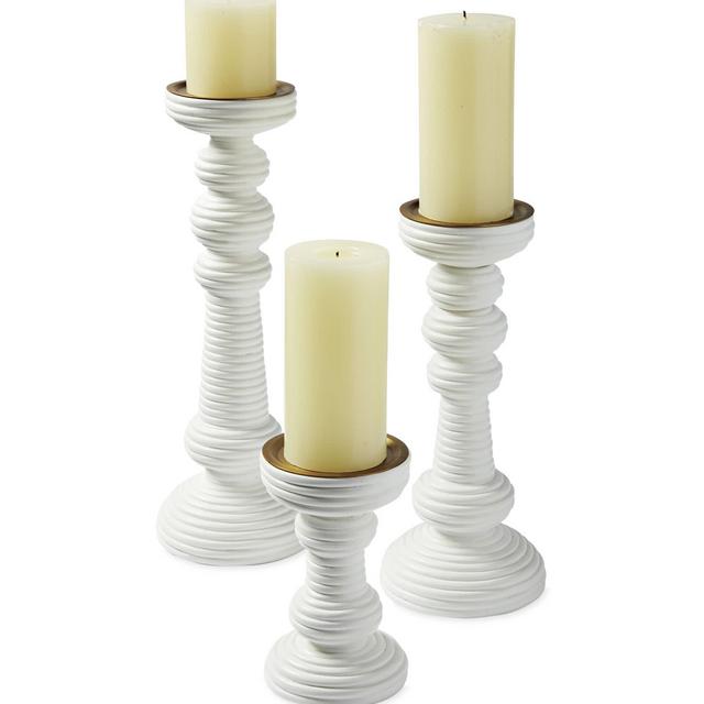 Serena and Lily Carmel Rattan Candlestick (set of 3)