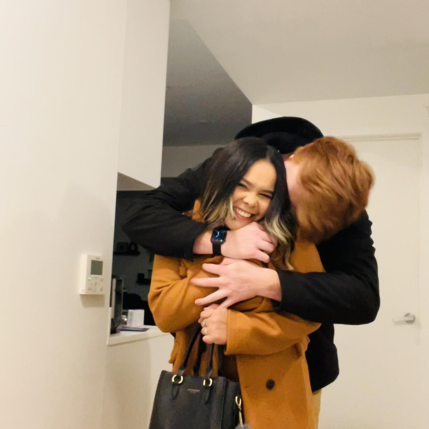 I screenshot this picture from a cute video we made. I thought it was so spontaneous. It shows how much we love each other!