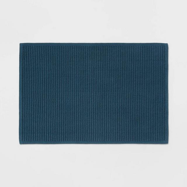 20"x30" Performance Plus Bath Mat Solid Turquoise - Threshold™