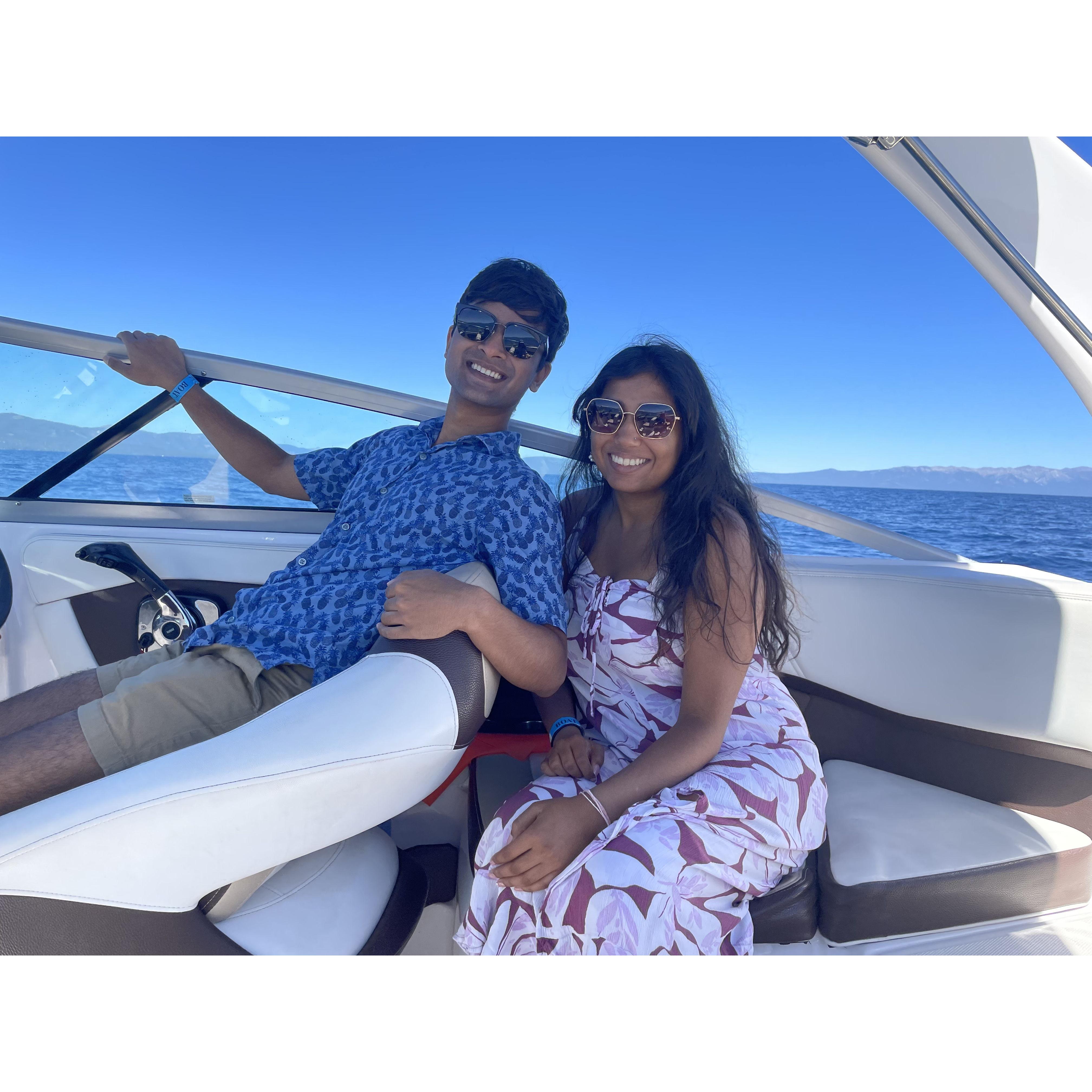 Aditya may be driving the boat, but Priyanka navigates their direction.
