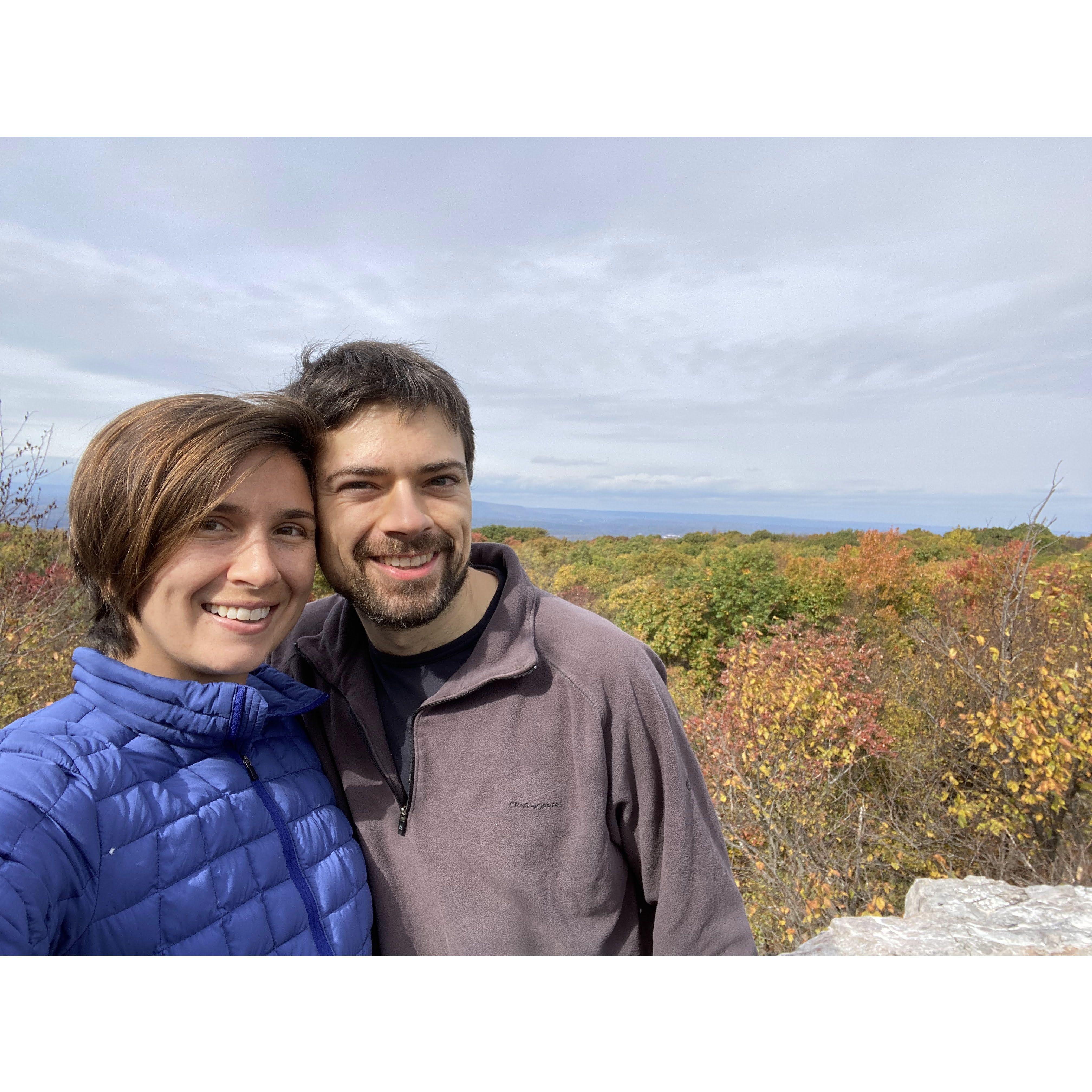 We hiked a portion of the Appalachian Trail at Delaware Water Gap as it was between Stevie in Pittsburgh and Sam in Boston. Amazing views but so many rocks!