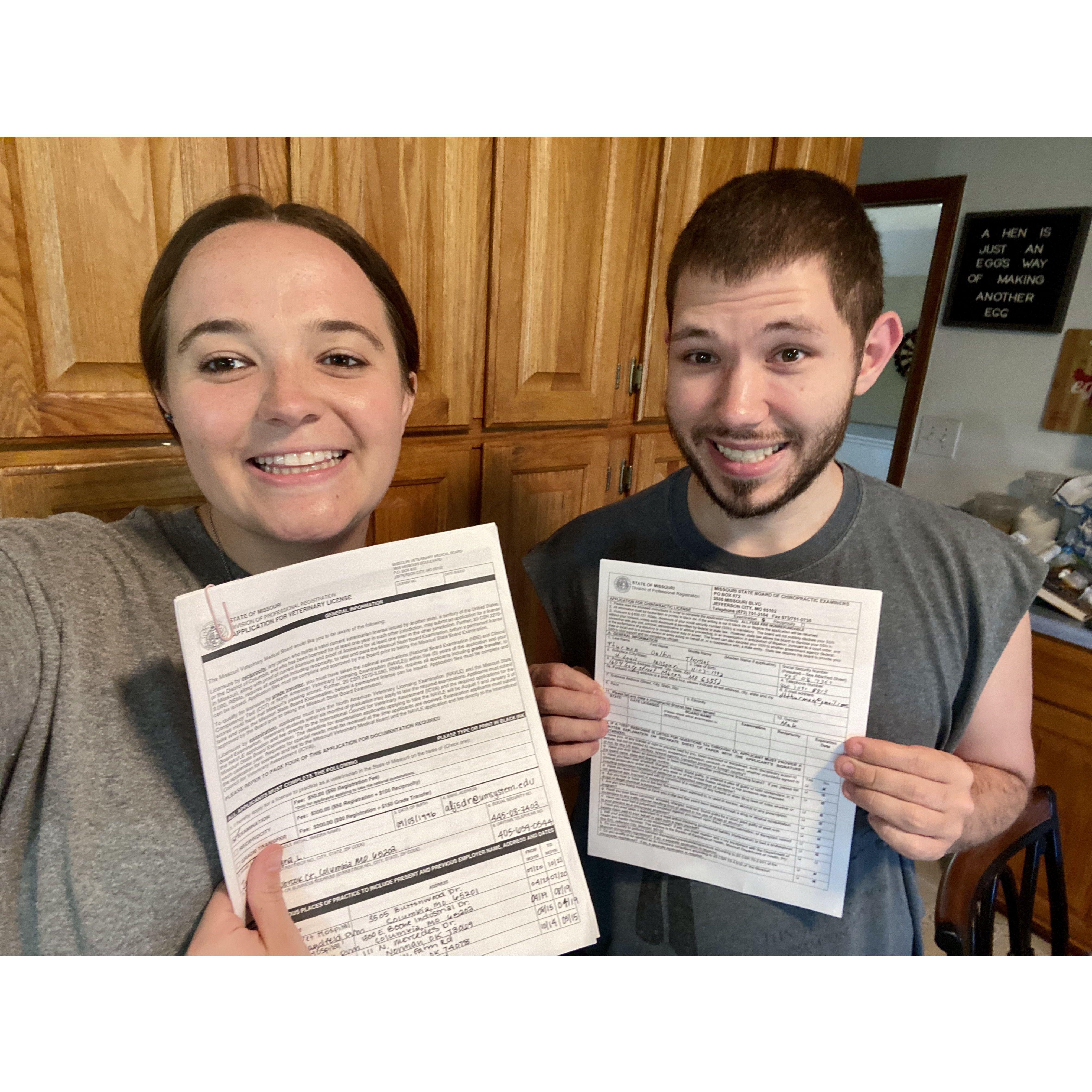 Both becoming Licensed Doctors
