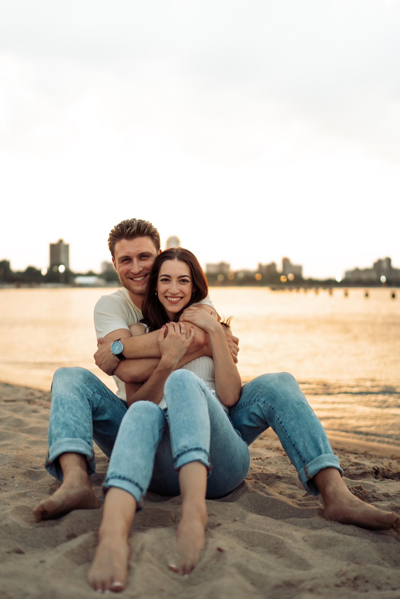 Can’t believe he sat in the sand with me 💕