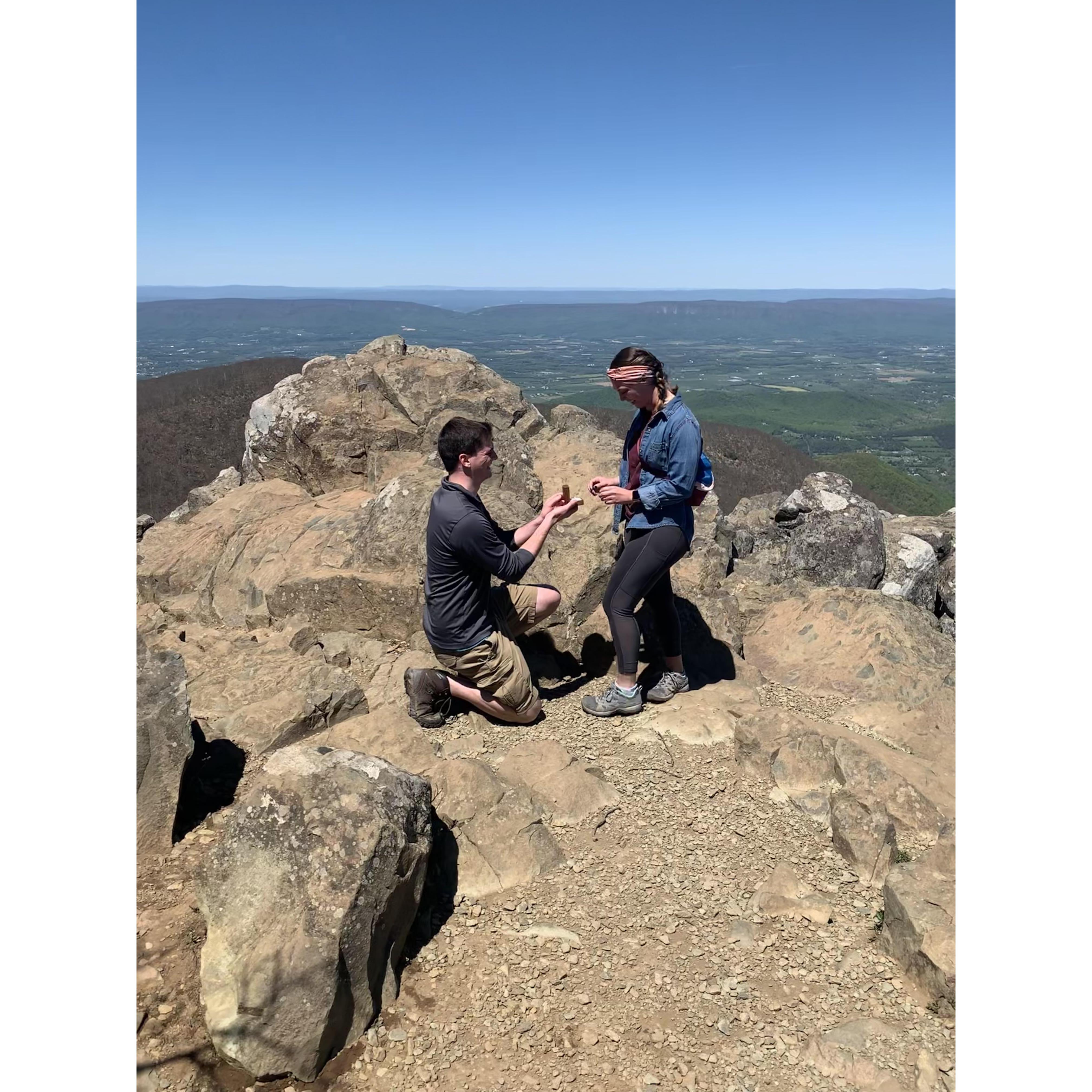Proposal at Shenandoah National Park