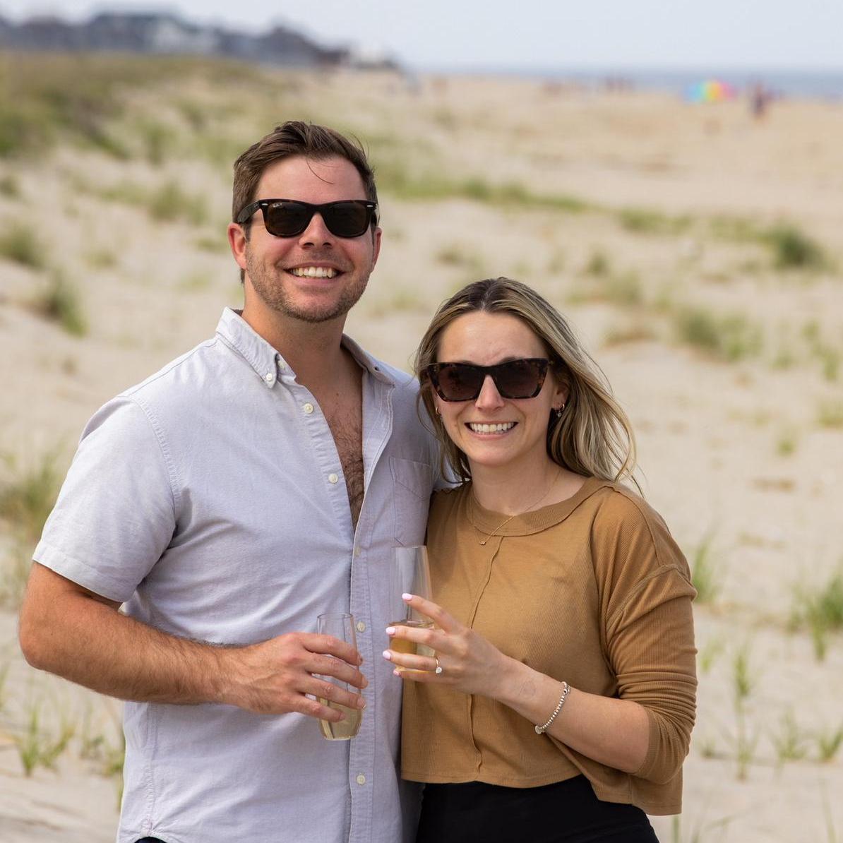 A celebratory post proposal shot by Michael Mckenna