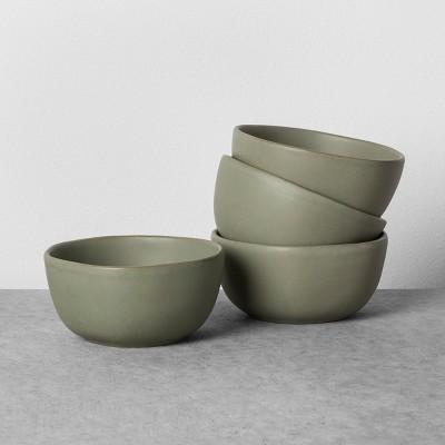 4pk Stoneware Mini Bowl Green - Hearth & Hand™ with Magnolia