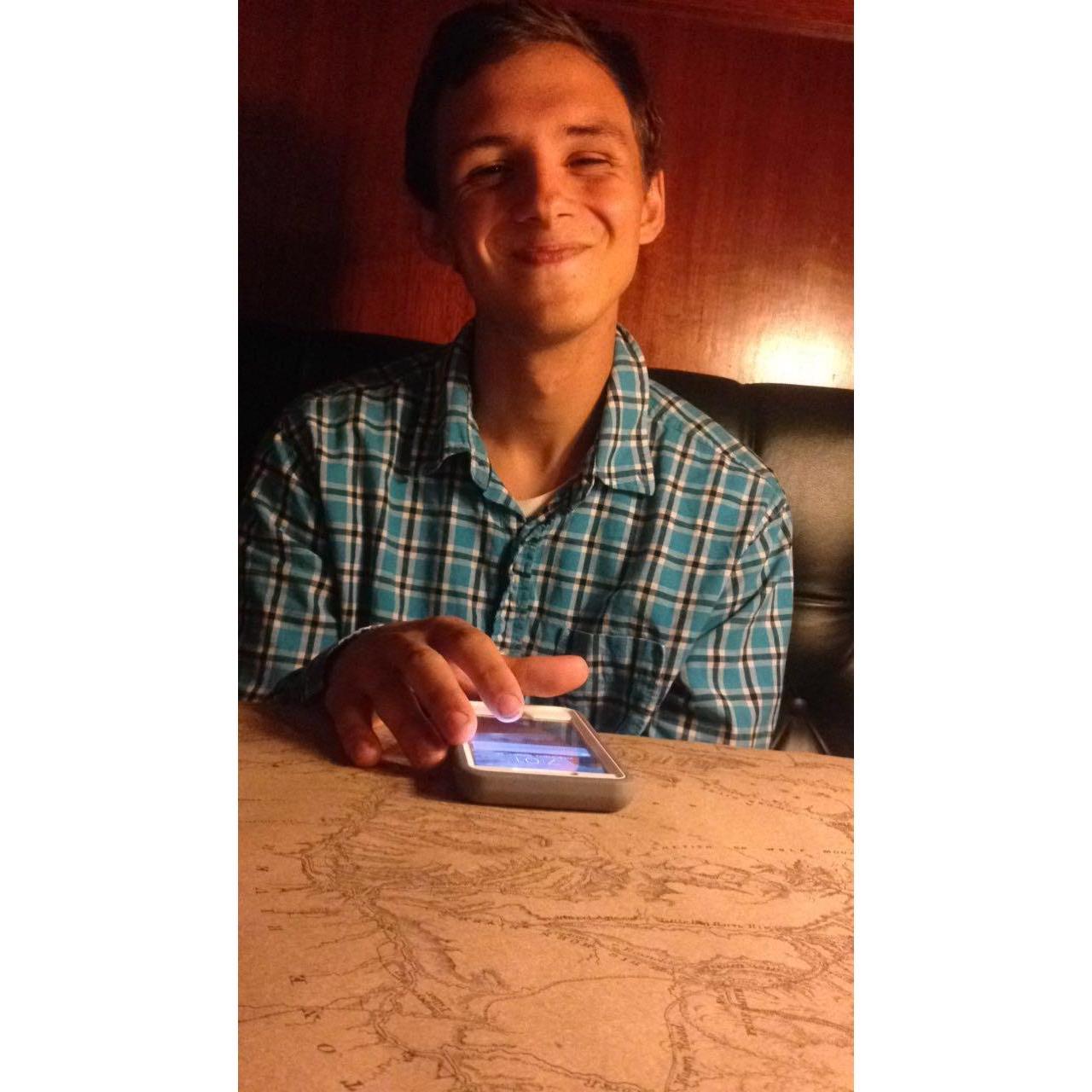 I snapped this picture on one of our first dates - A