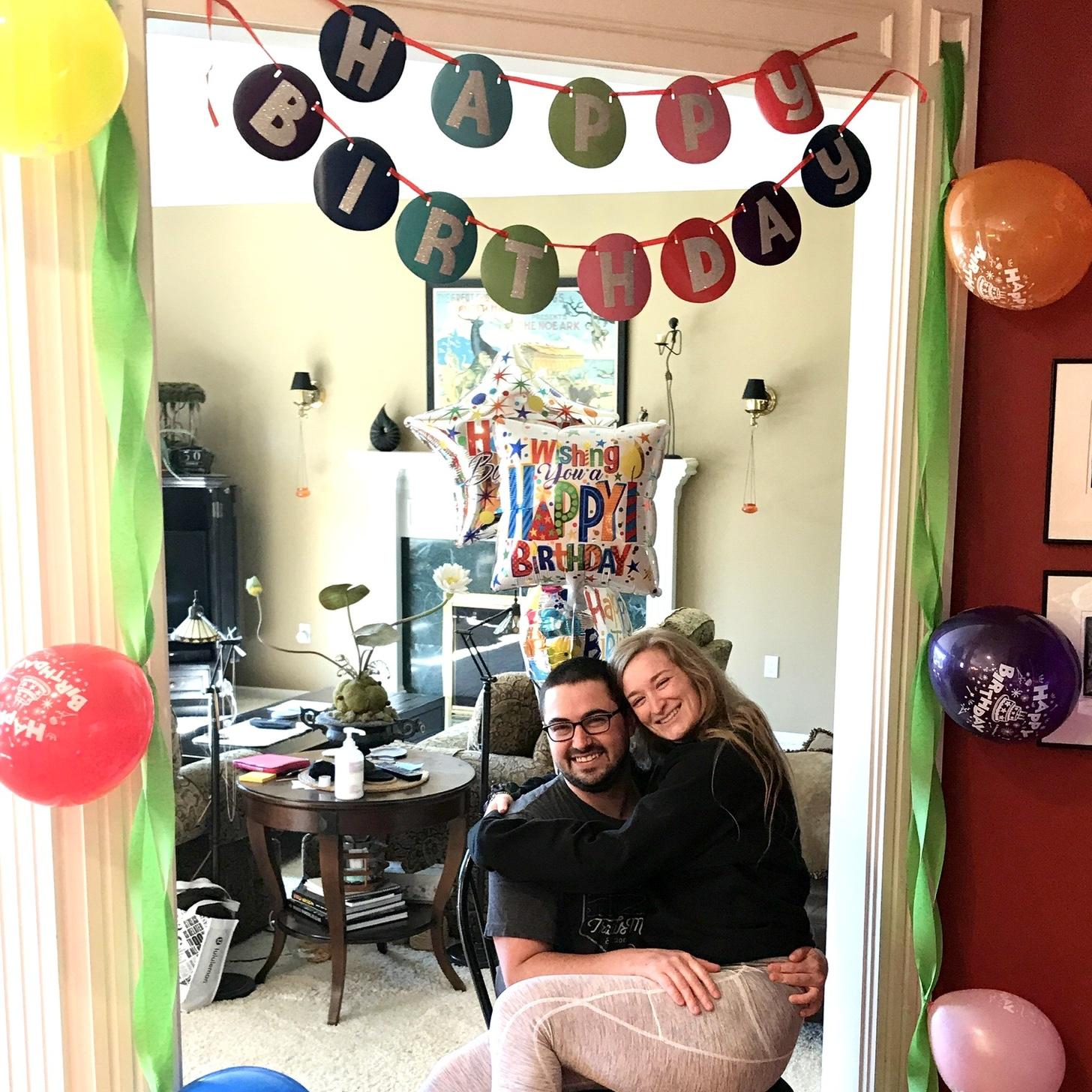 Charlie's 29th birthday; May 2020