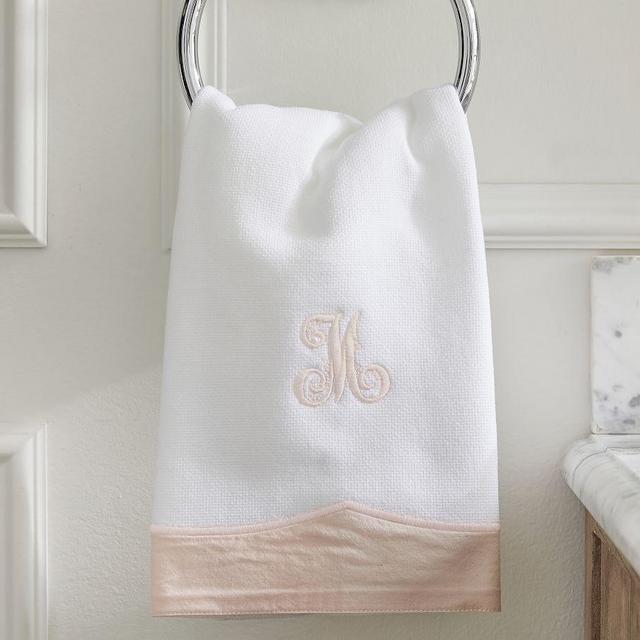 Shell Monique Lhuillier Daphne Applique Hand Towels