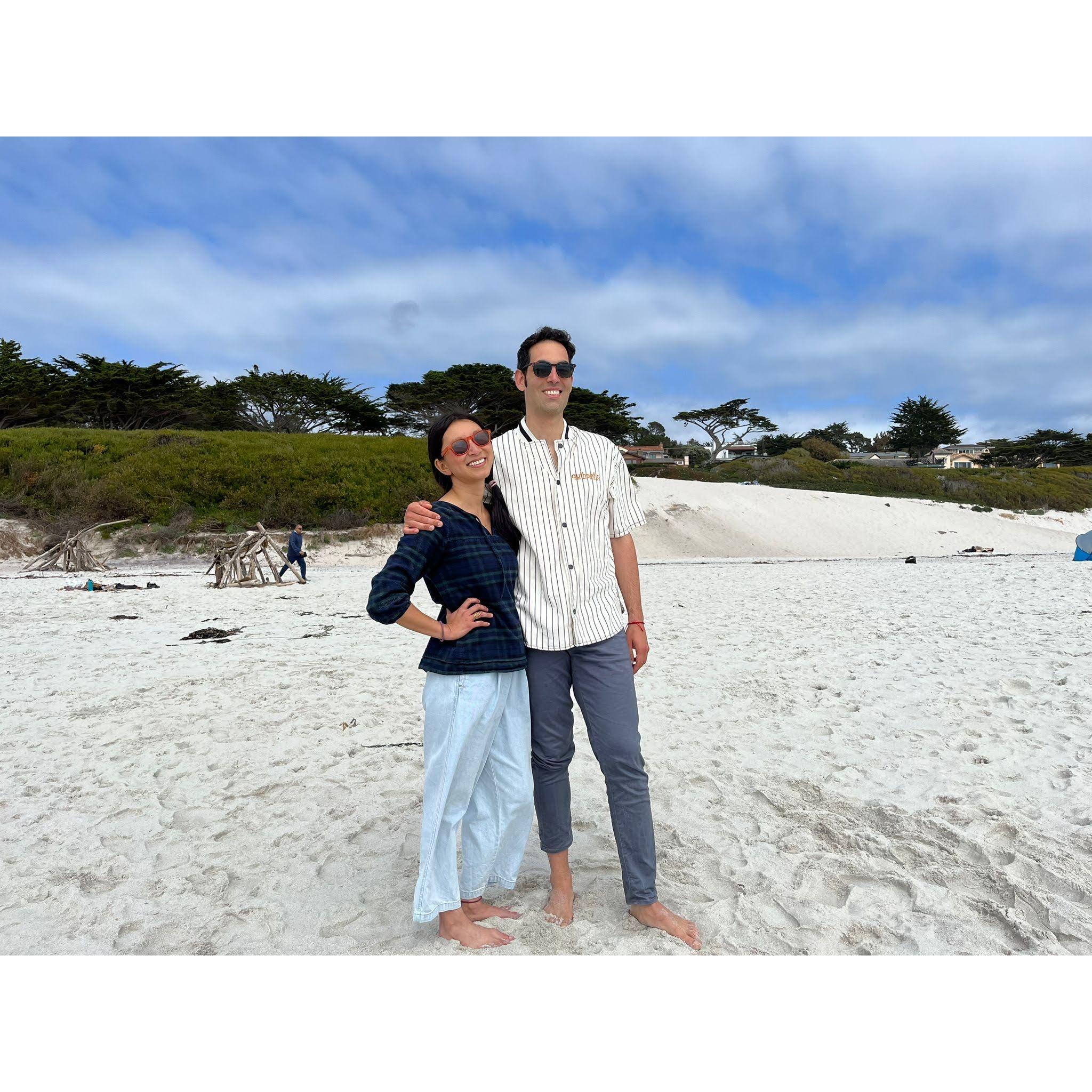 Beaching in California with in-laws