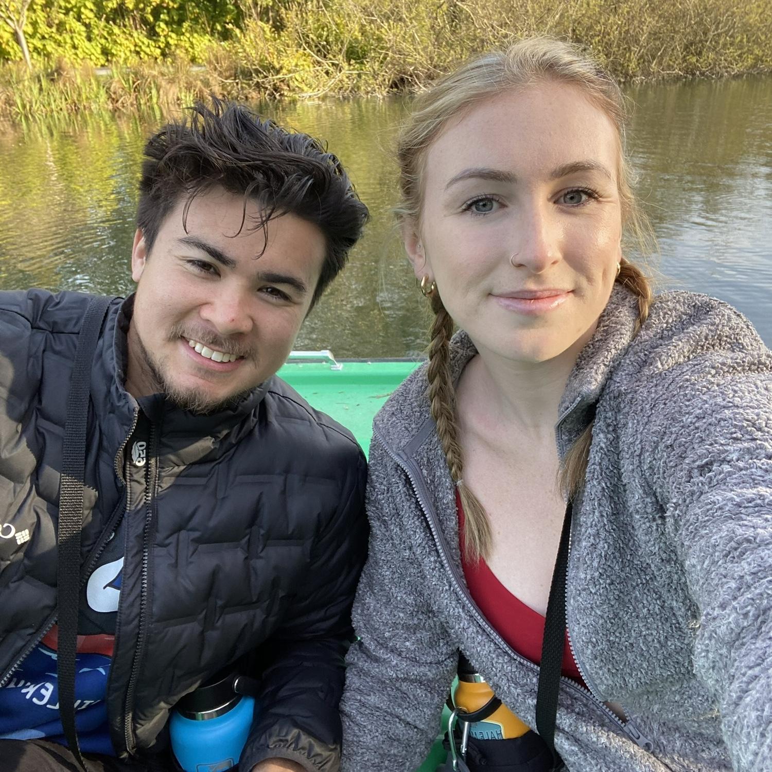 Visited Calvin's mom in HMB for valentine's day and the superbowl! We went to SF and did paddleboats with our dog and ate sushi :)