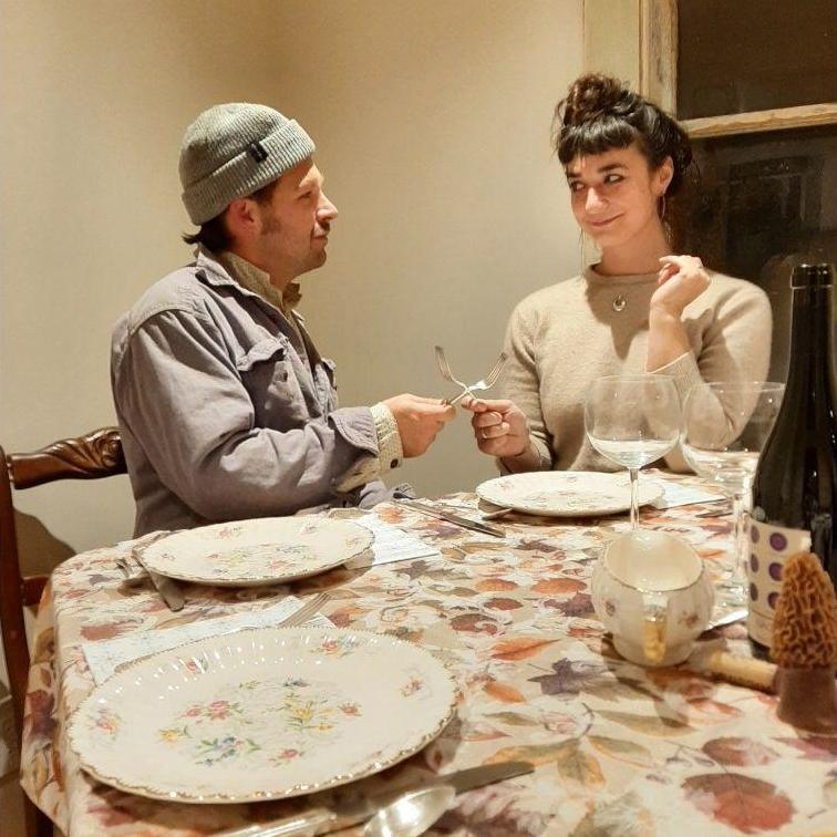 Our first dinner with family and friends in our home.