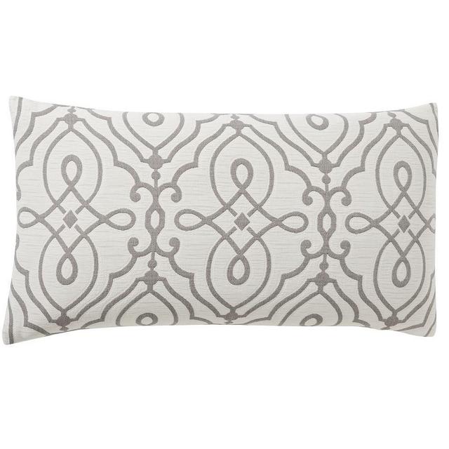 Gray Genevieve Scroll Jacquard Sham, King